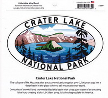 MY TRAVEL STICKERS Decal - Crater Lake